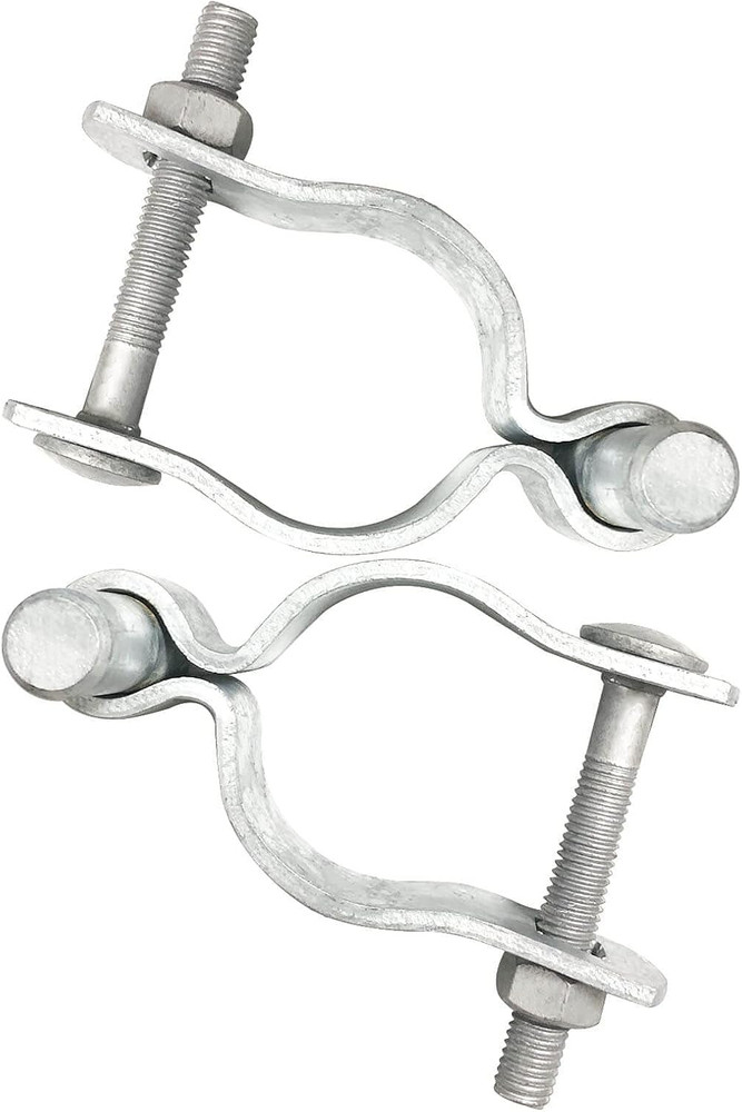 2 Pack Chain Link Fence Gate Post Hinge for 1-5/8" outside Diameter Post/Pipe, P