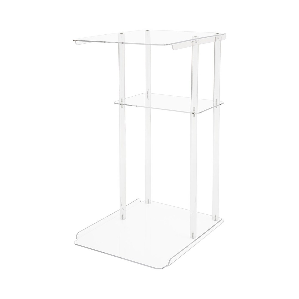 Clear Acrylic Side Table, Entryway Table, C Shaped End Table Minimalist Style