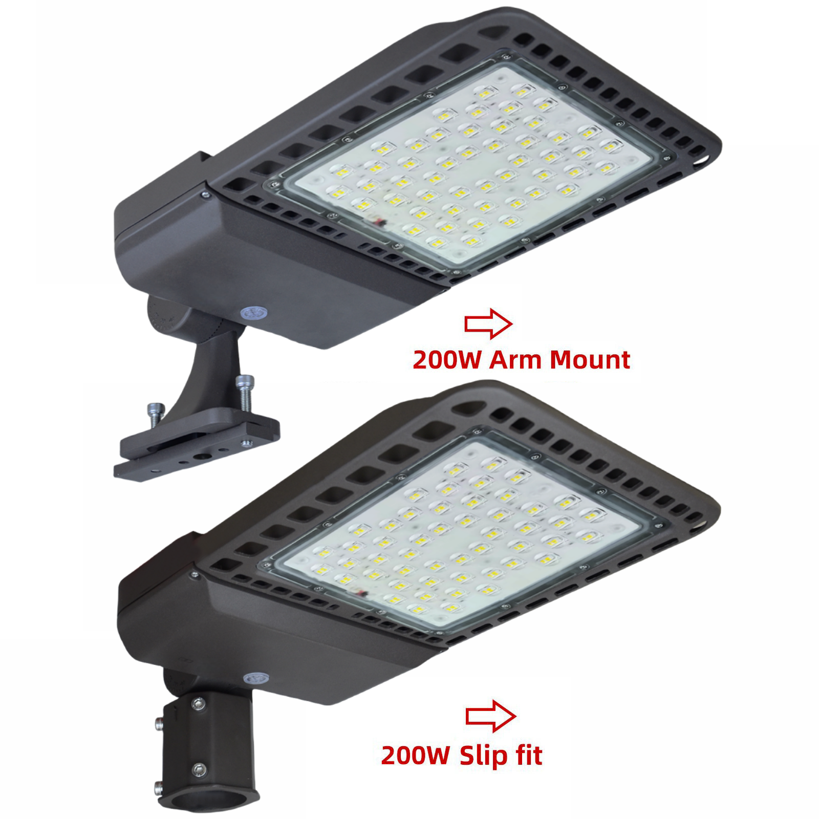 LED Parking Lot Lights 200W 300W Module Street Pole fixture Shoebox Area Light