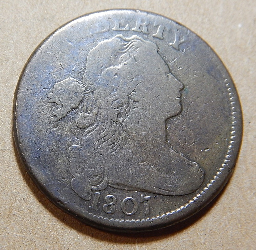 Large cent/penny 1807 Sheldon 275 choice mid grade