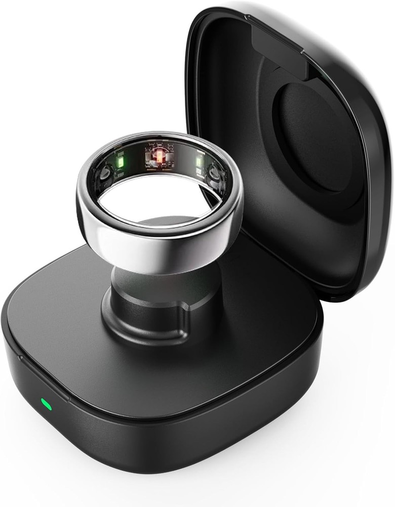 Wireless Charging Case Compatible with Oura Ring Gen3 Smart Ring Size 8