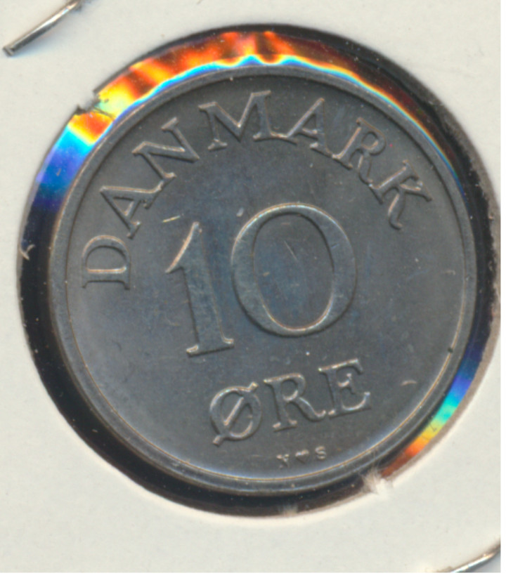 Denmark 1954 10 Ore Coin