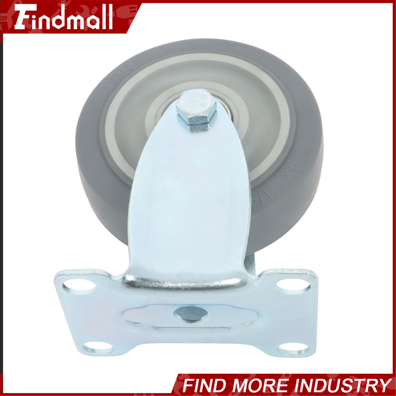 Findmall 4 Pcs 4" Swivel Caster Wheels (Two Straight, Two Diagonal Belt Brakes)