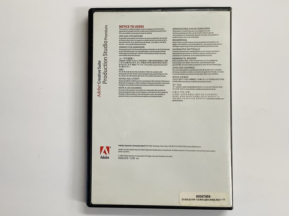 Adobe Creative Suite Production Studio Premium Total Training Video Workshop (G