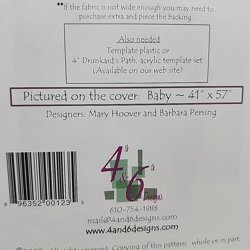 Fourth & Sixth Designs Raspberry Tea Pieced Quilt Pattern Wall Hanging 4 sizes