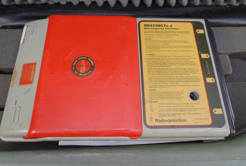 Radiodetection Transmitter PDL-4 Precision Digital Locator Cable Or Pipe w/Case