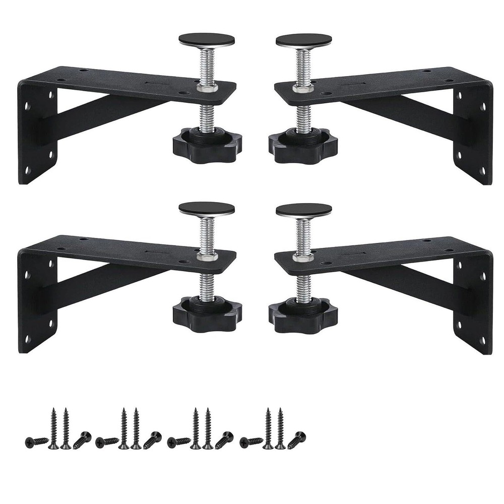 4 PCS Undermount Kitchen Sink Support Narrow Cabinets Adjustable Brackets