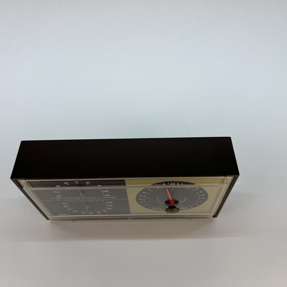 Taylor Instruments Desktop Temperature Barometer Humidity USA Vintage Decore