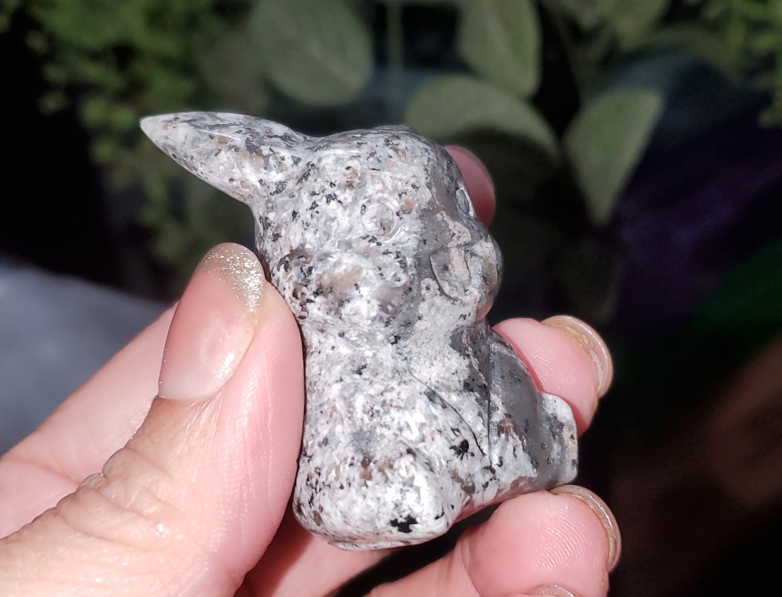 Natural Polished Yooperlite Pikachu Carving 66g