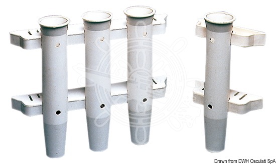 Osculati White Plastic Rod Holder 44mm