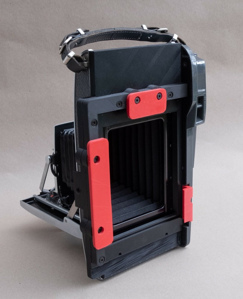 Polaroid 110A/B / 120 / 800 - 3d printed 4x5 conversion kit instructions