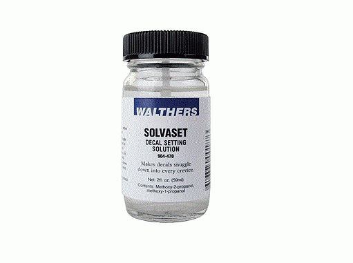 Walthers Solvaset Decal Setting Solution 2oz