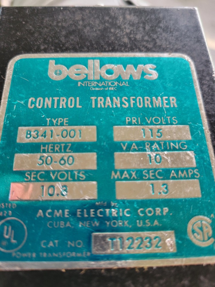 Bellows Control Transformer