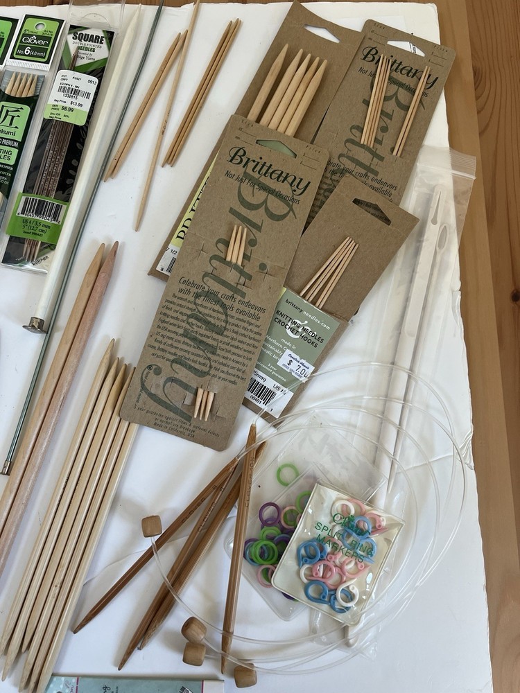 HUGE Knitting Needles Lot New & Preowned Plus Extras