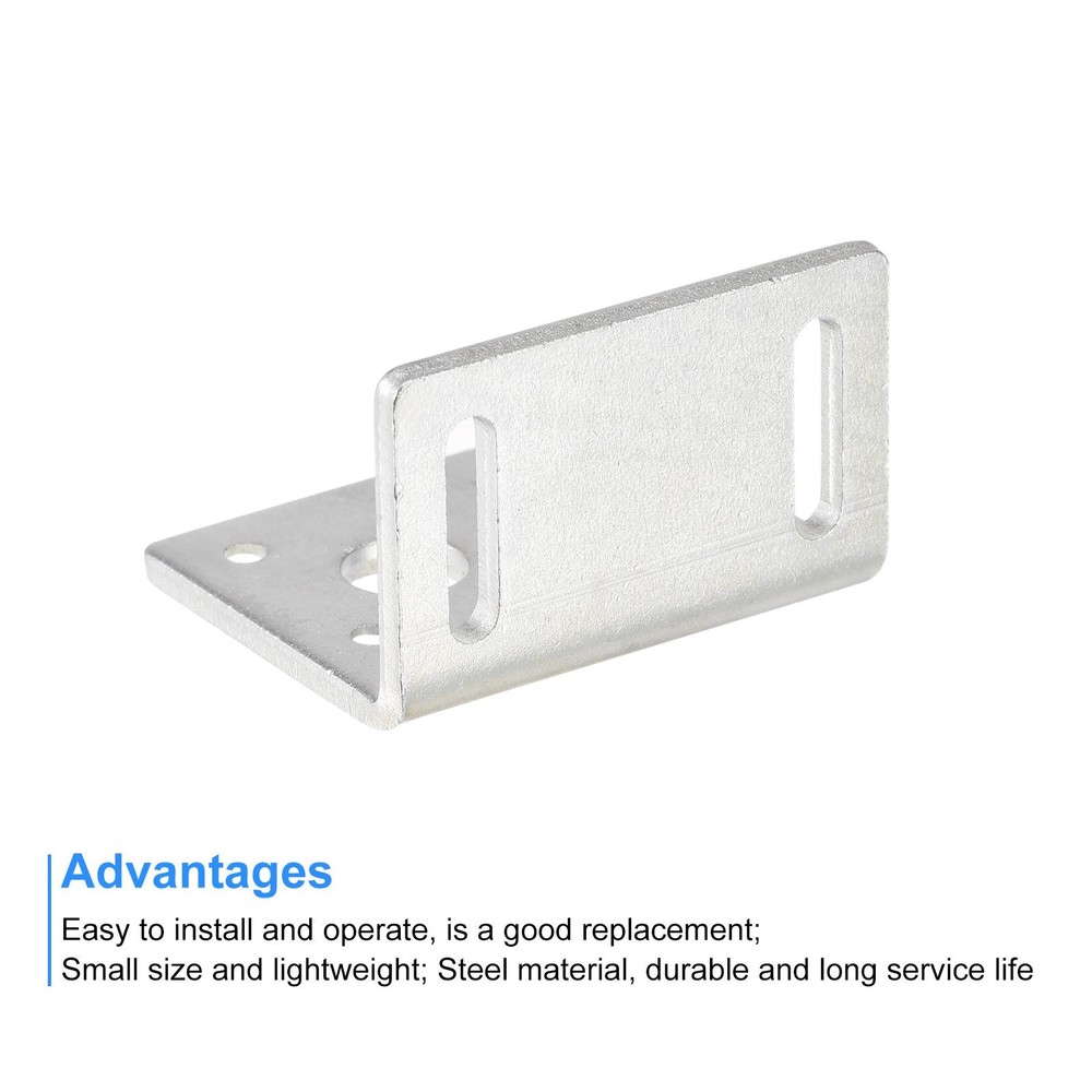 Motor bracket motor mounting bracket support 30x46x38mm silver 2pcs