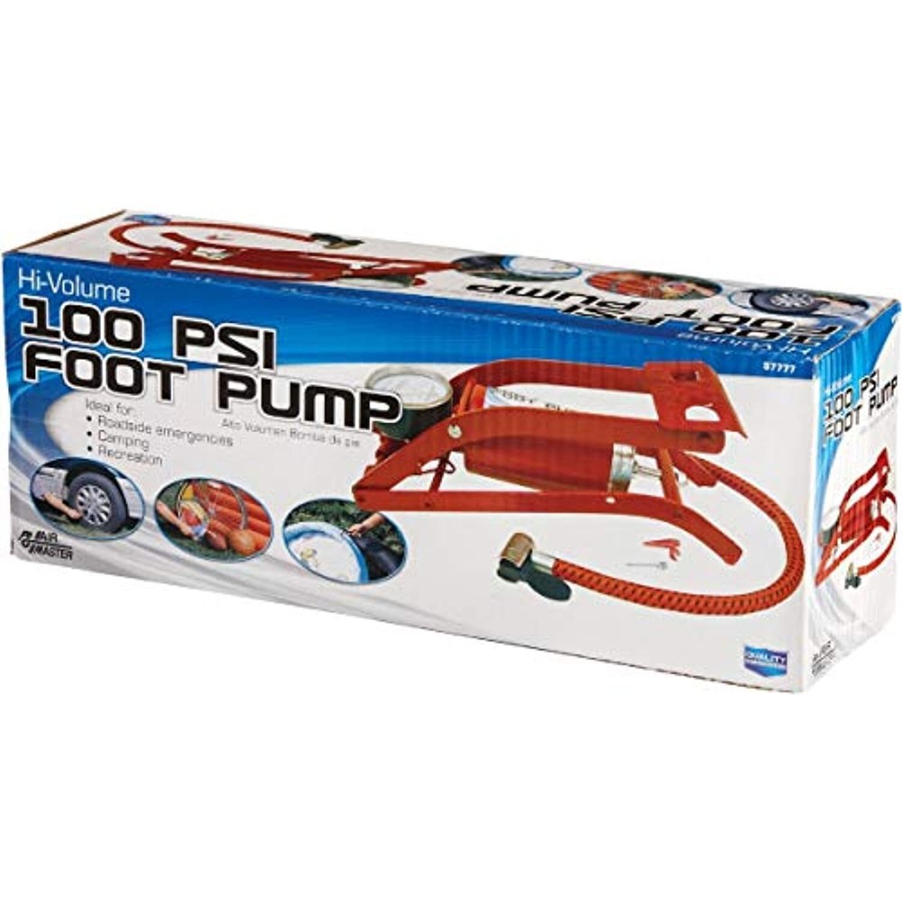 Custom Accessories 57777 '100 PSI' Compact Foot Pump