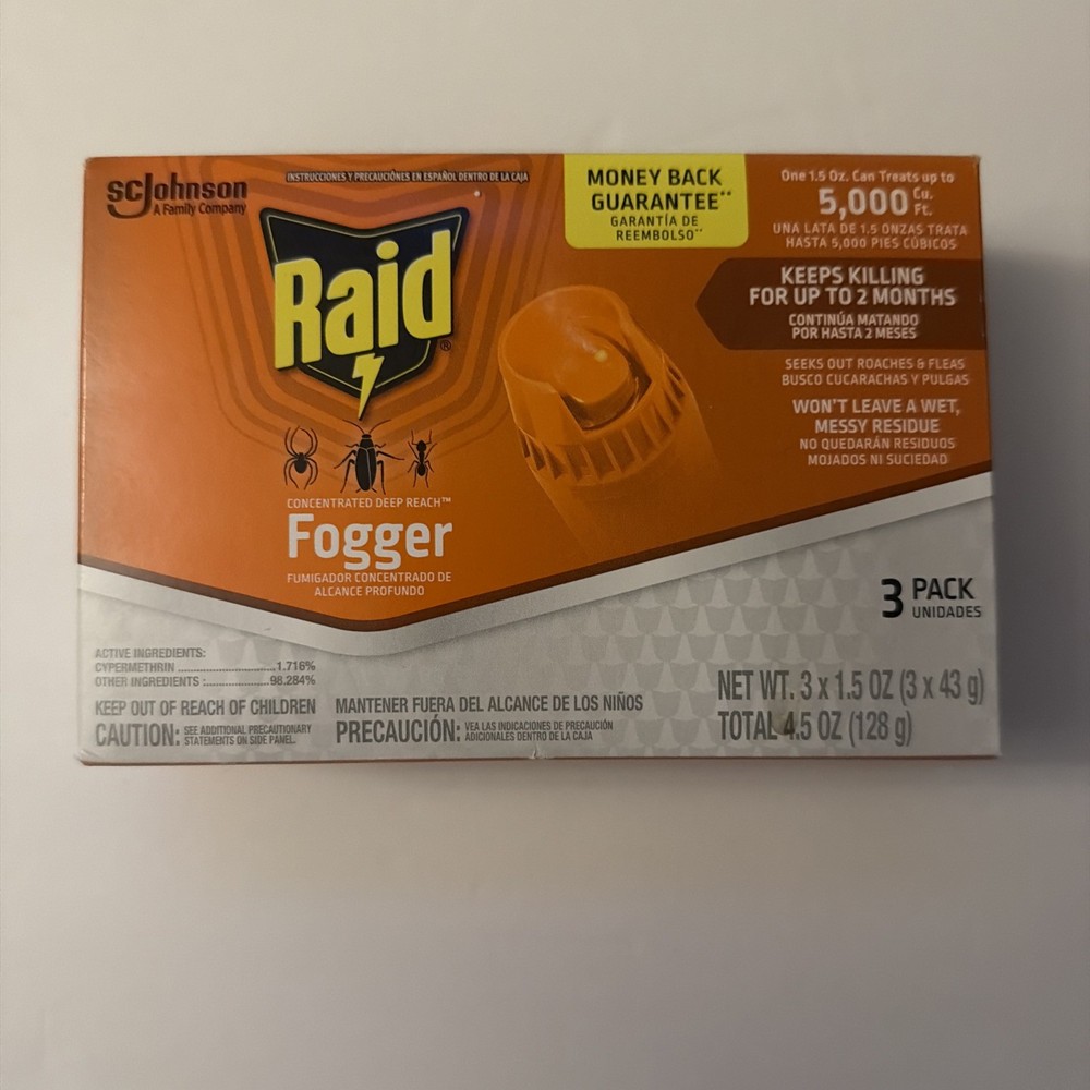 Raid Concentrated Deep Reach Fogger - 3 Count