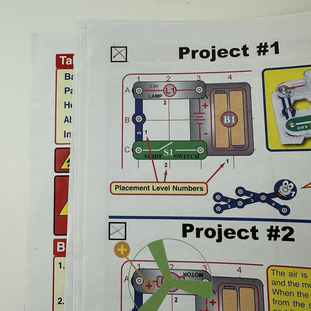 Elenco Snap Circuits Skill Builder STEM Create 125 Project Model SB-125 COMPLETE