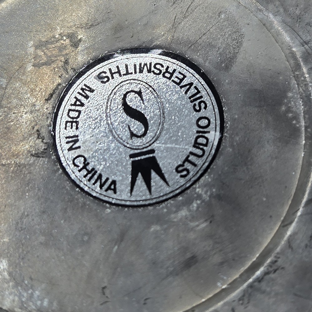 Studio Silversmiths By Godinger SILVER PLATE WIRE BASKET GRAPEVINE Swing Handle