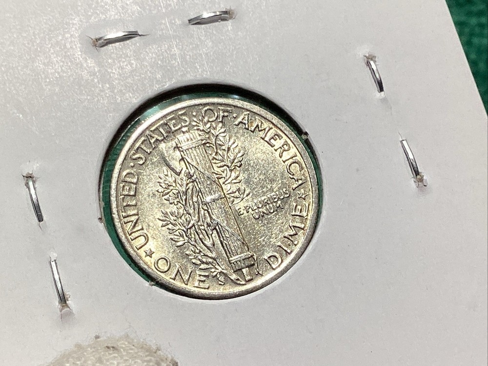 1944 S MERCURY DIME UNCIRCULATED