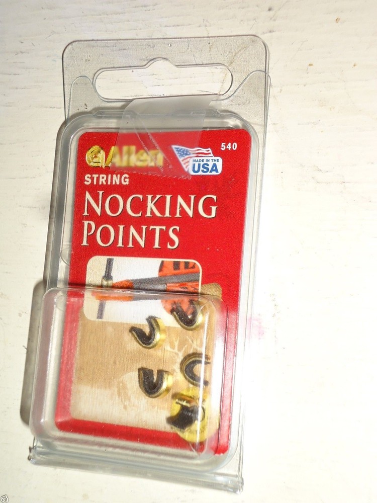 ALLEN CASES BOW STRING NOCKING POINTS NOTCH POINT 5 PACK COMPOUND BOW SHOOTING