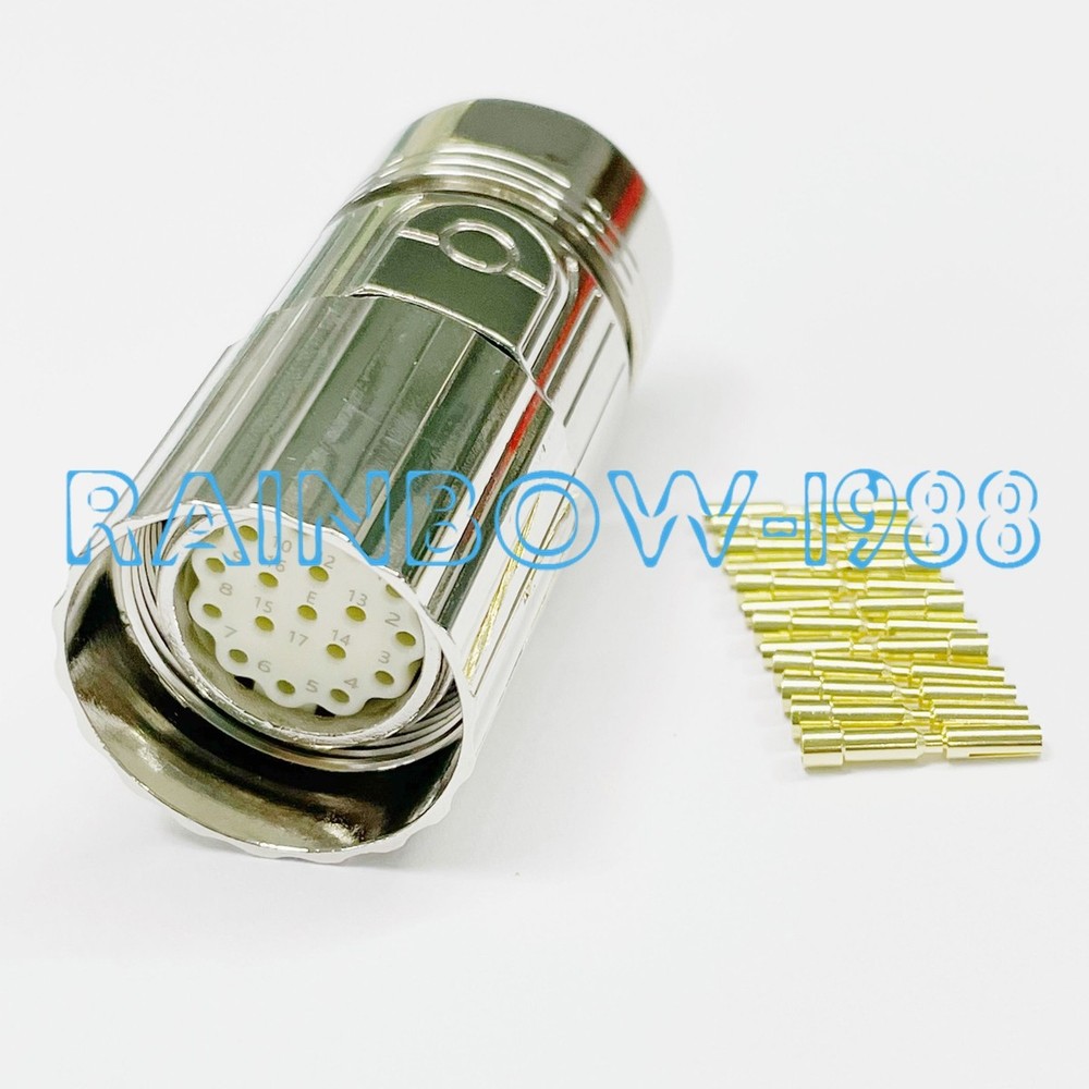 FOR 17P connector aviation plug 6FX2003-0SC17 clockwise needle E key position