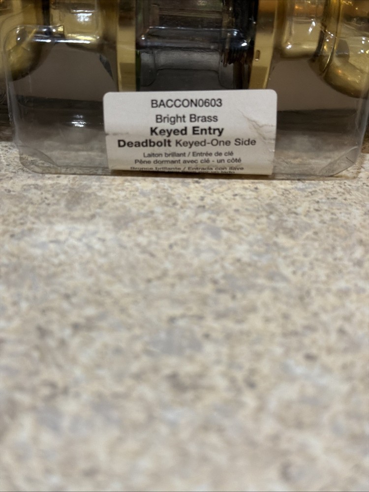 Master Lock Security Set Deadbolt 2 Pack Keyed Alike bright brass New