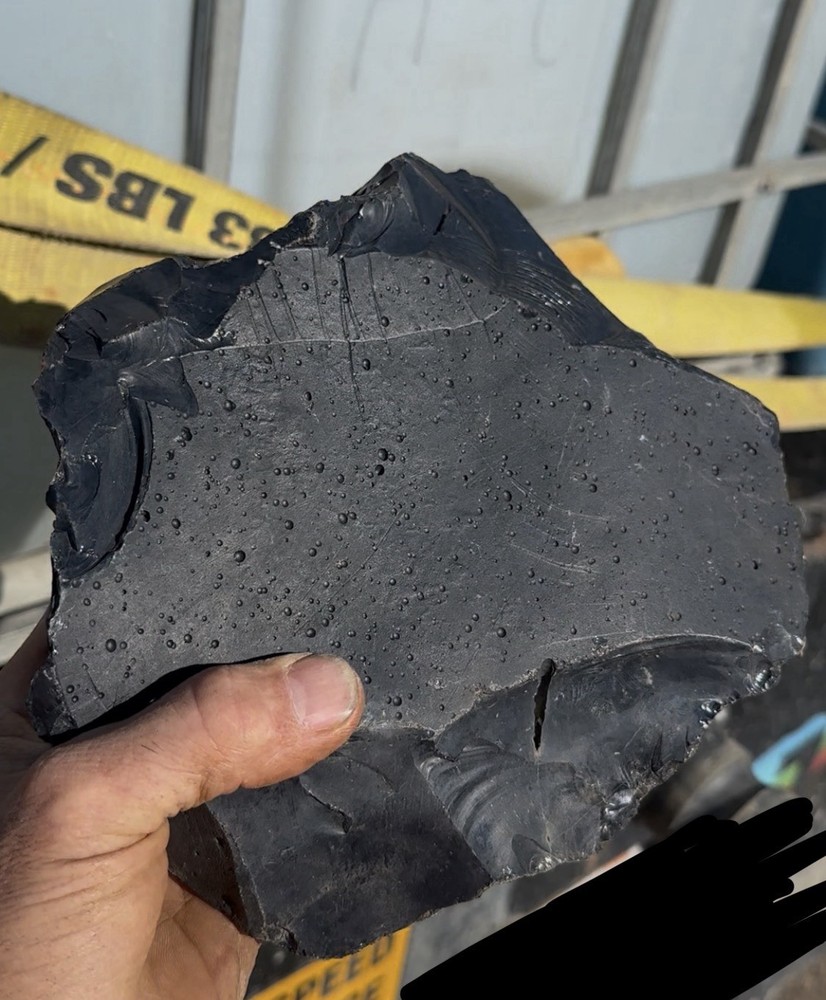Spiderweb Obsidian Flat And Ready For Knapping