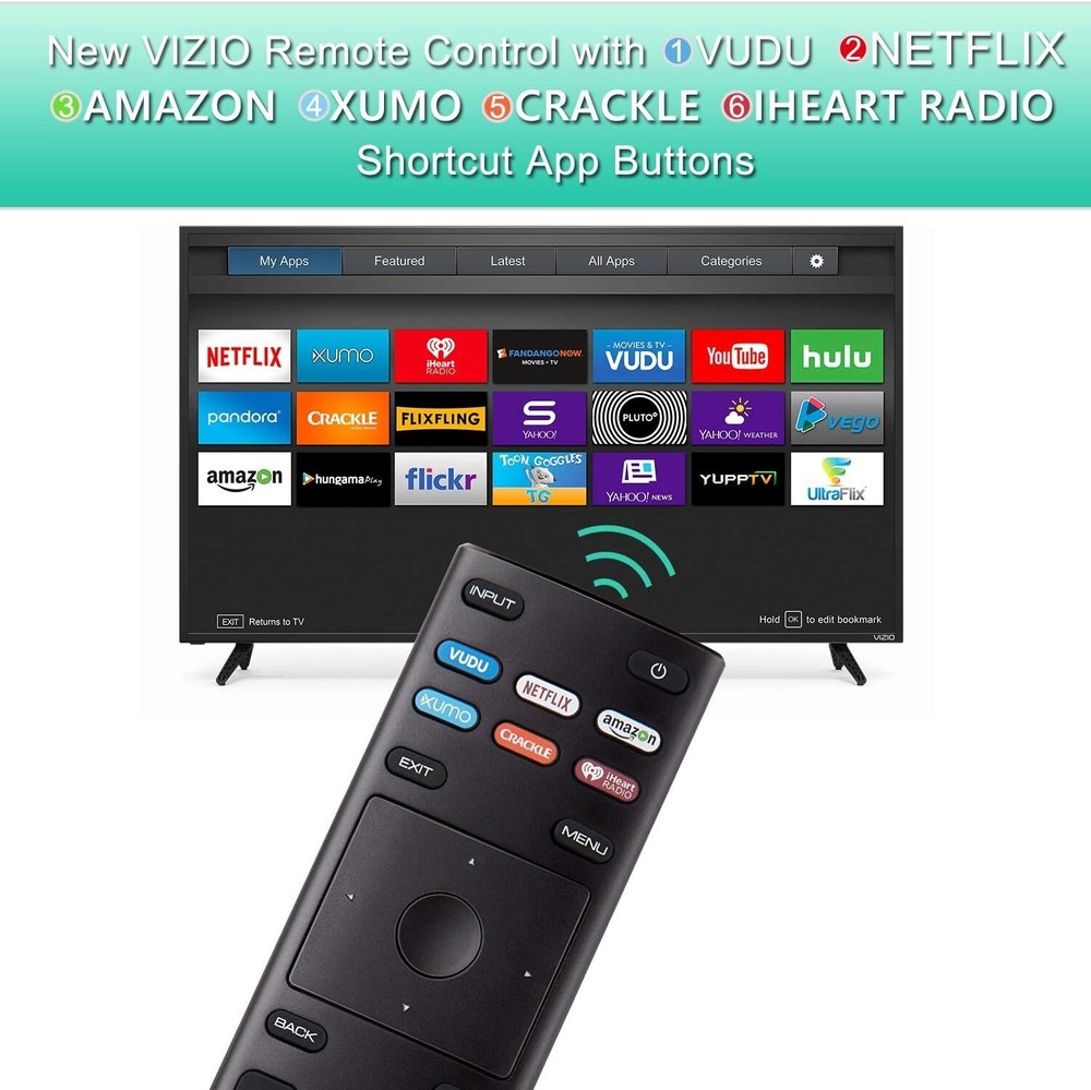 Vizio XRT136 Remote for E60-E3 E65-E0 E65-E1 E65-E3 M70-E3