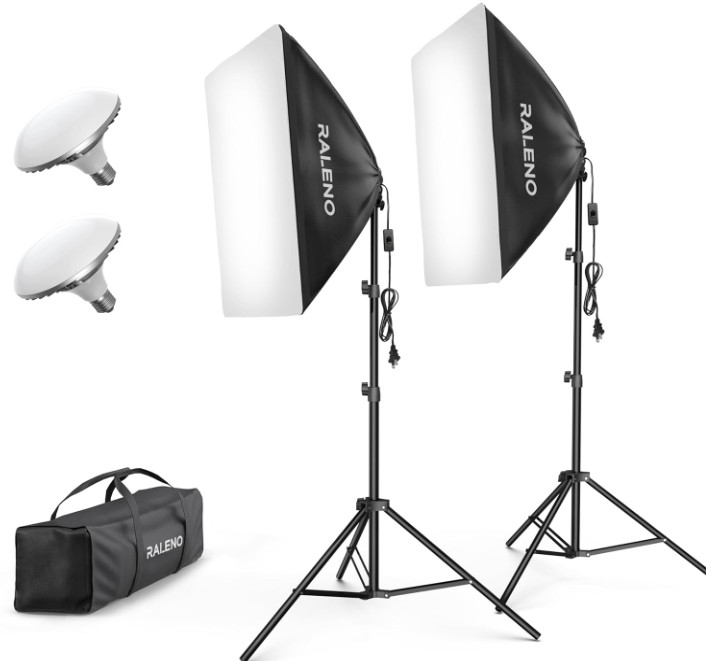 Kit De Iluminacion Softbox Equipo Profesional Para Fotografia De Estudio Con...