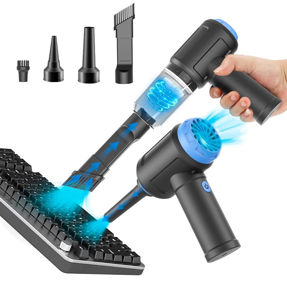 Air Duster - Computer Vacuum Cleaner - for Keyboard Cleaning - Cordless Canne...