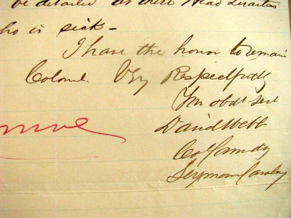 CAVALRY OFFICER LETTER WITH LOGO ILLUS 1863