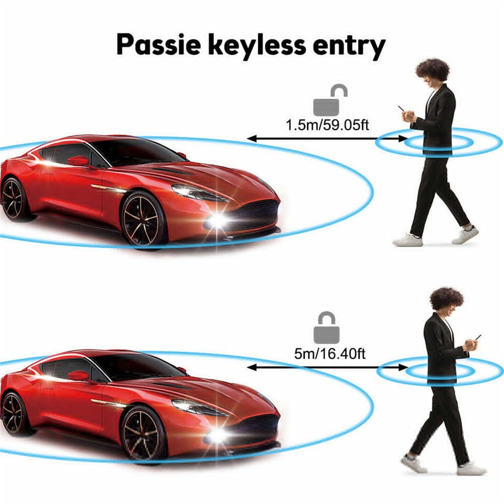 Remote Car Keyless Entry Engine Start Alarm System Push Button Starter Stop App