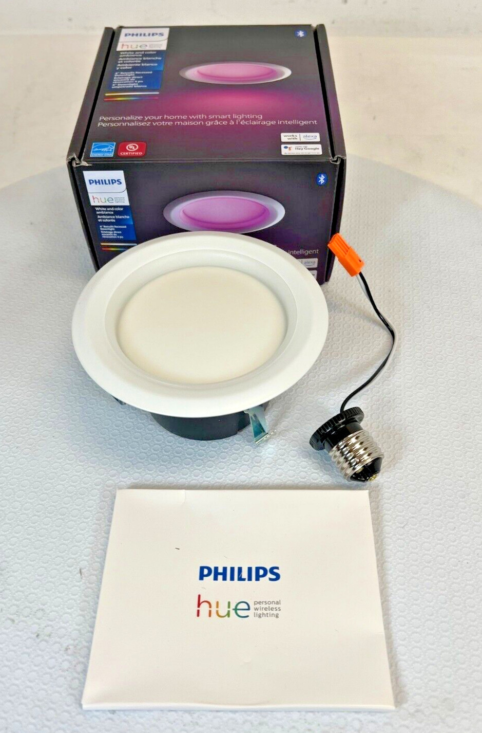PHILIPS HUE White & Color Ambiance 4" High Lumen Retrofit Recessed Downlight