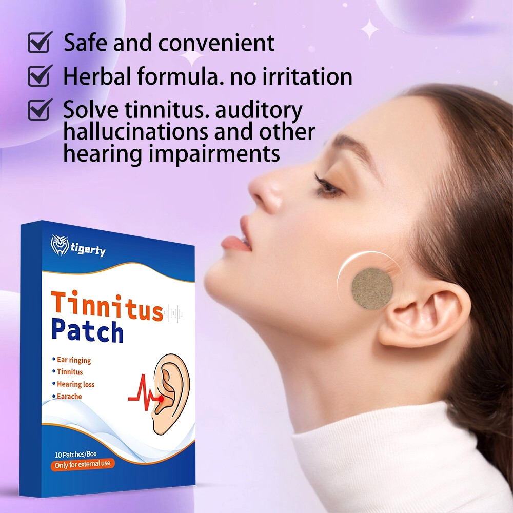 🔥10PC TINNITUS RELIEF PATCH, REDUCE EAR RINGING NOISE FAST! Natural & Effective