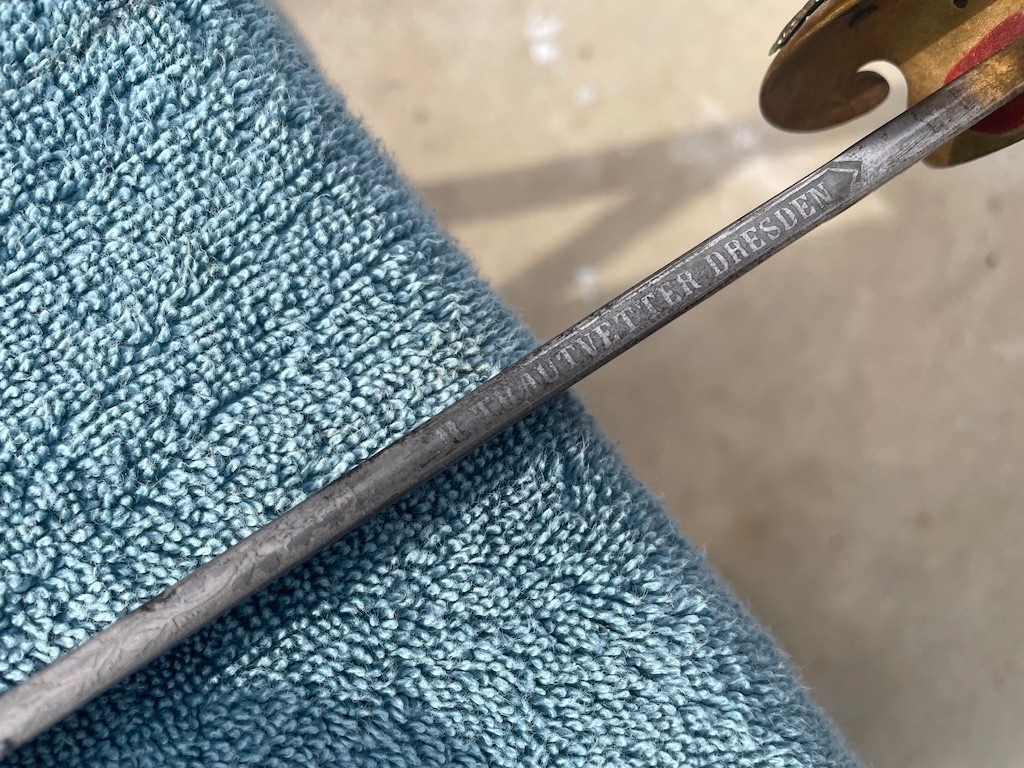 Imperial German Degen Sword by WKC R. Trautvetter Dresden