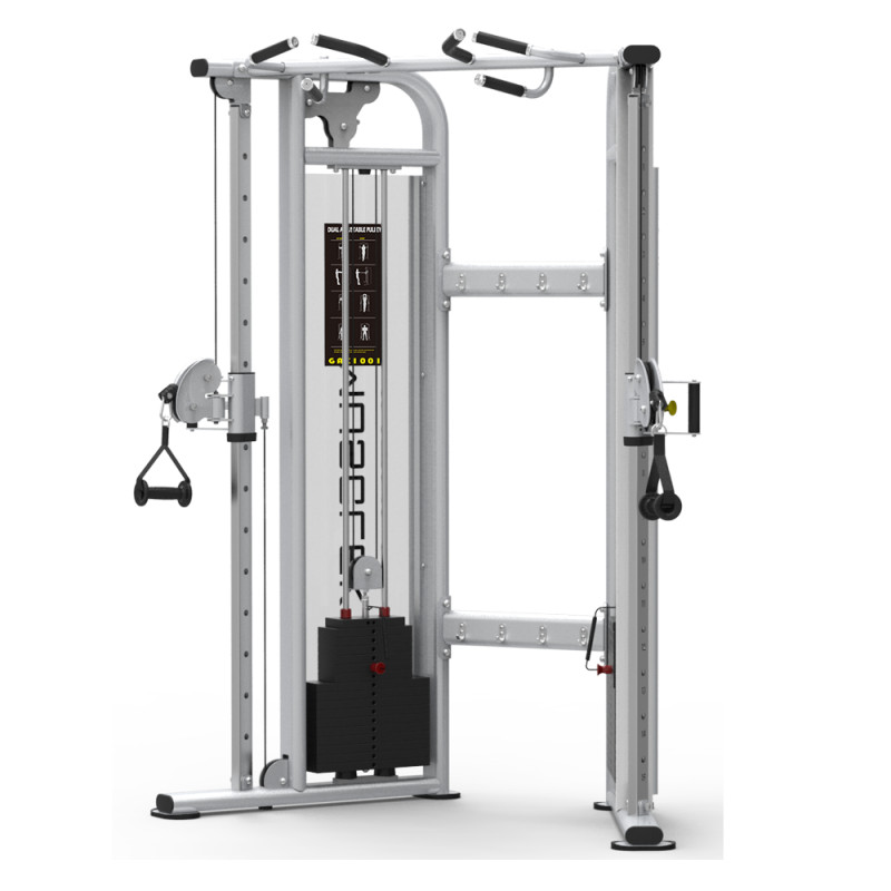 Commercial Functional Training Machine Cable Crossover With Dual 220lb