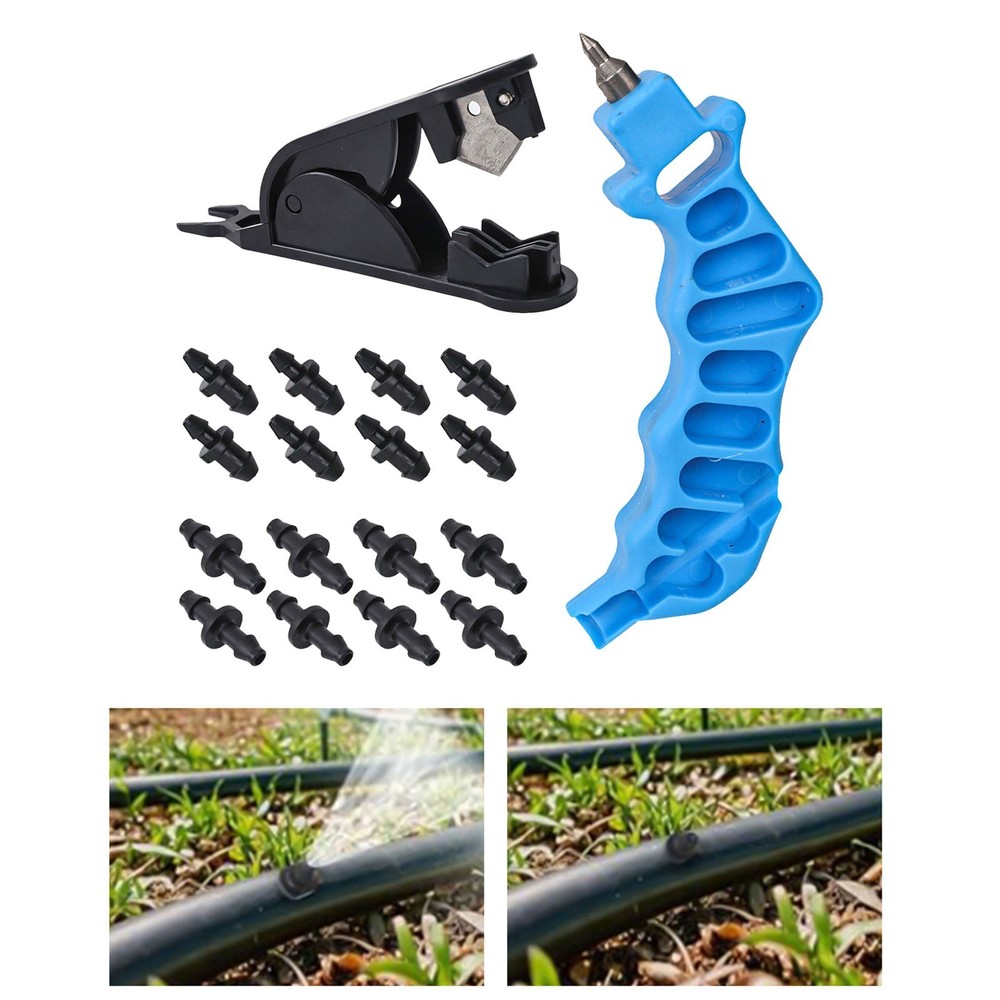 Complete 18 Piece Drip Irrigation Tool Set for Gardens and Landscaping Projects