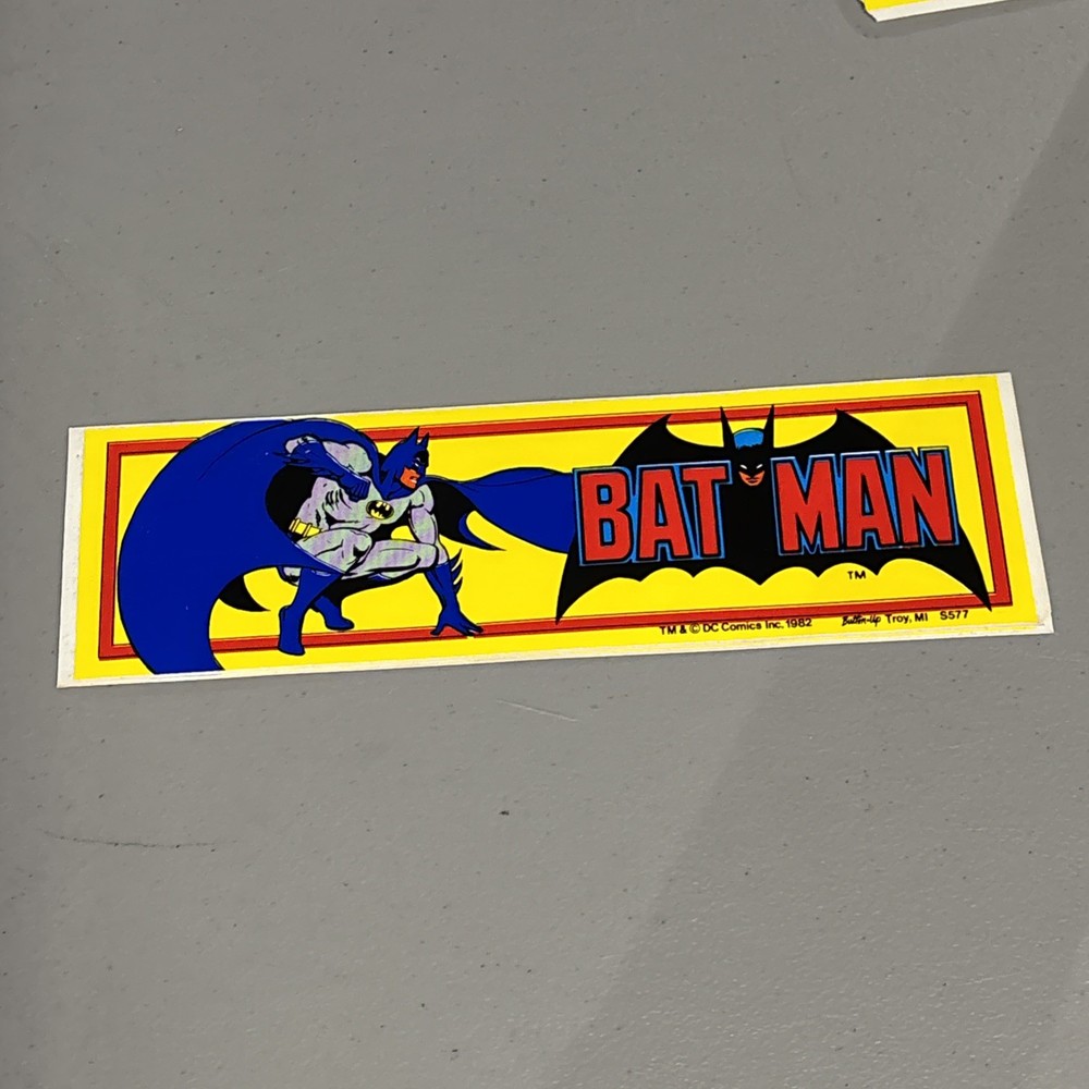 Vtg Batman Bumper Sticker 1982 Ready To Strike