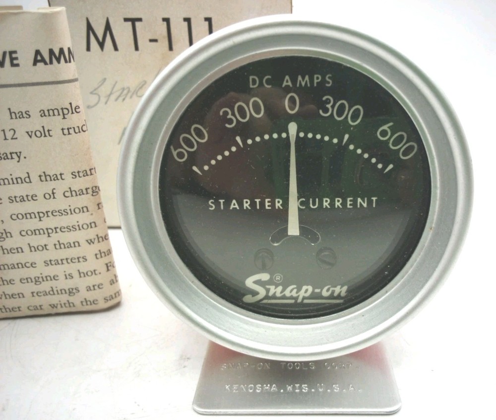 Snap-on MT-111 Alternator Current DC 600 Amps - USA *Includes Box