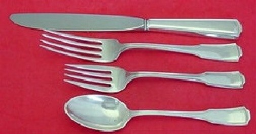 American Chippendale Frank Smith Sterling Silver Dinner Size Place Setting 4pc