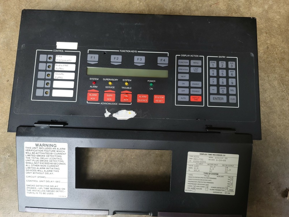 SIMPLEX 562-771 REV G MASTER CONTROLLER 4100 COVER INC