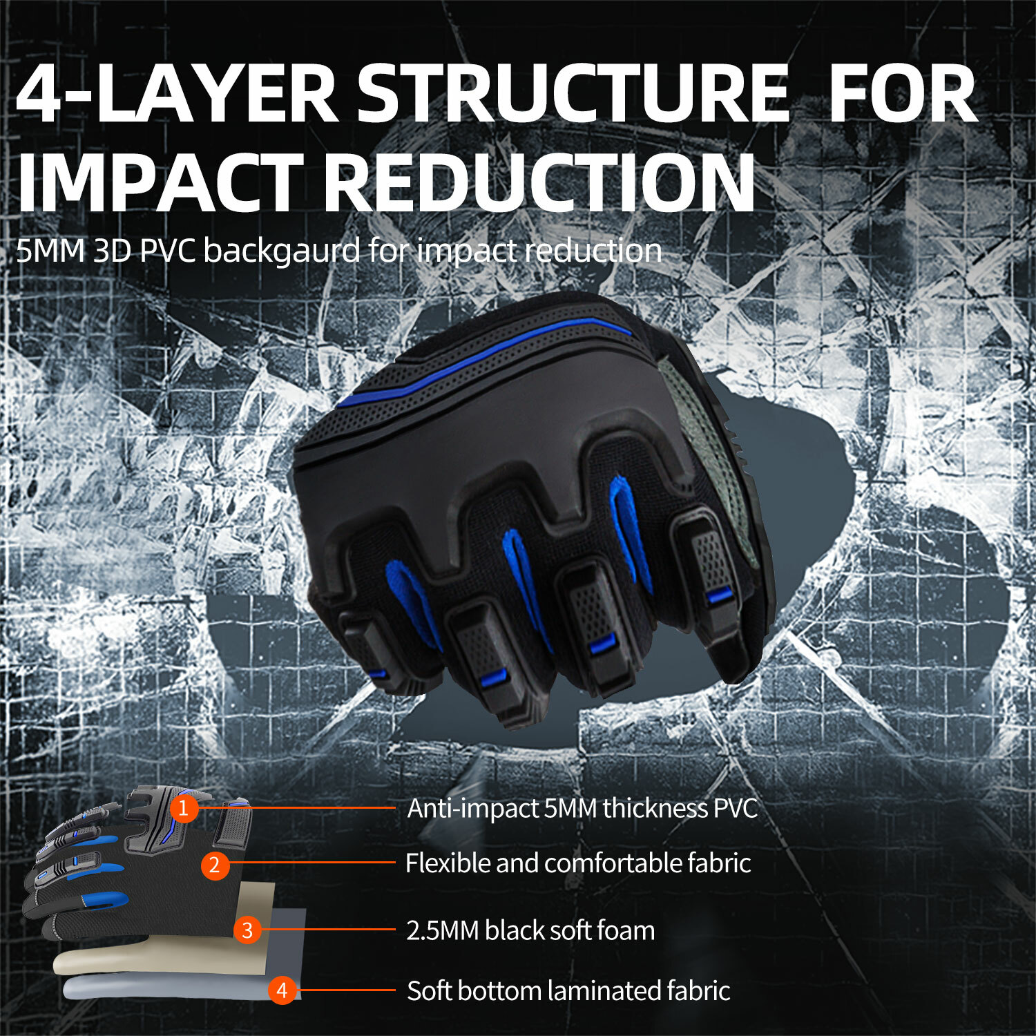 Vgo 1Pair Grain Cowhide Leather Heavy Duty Work Gloves,Touchscreen(CA9730HL)