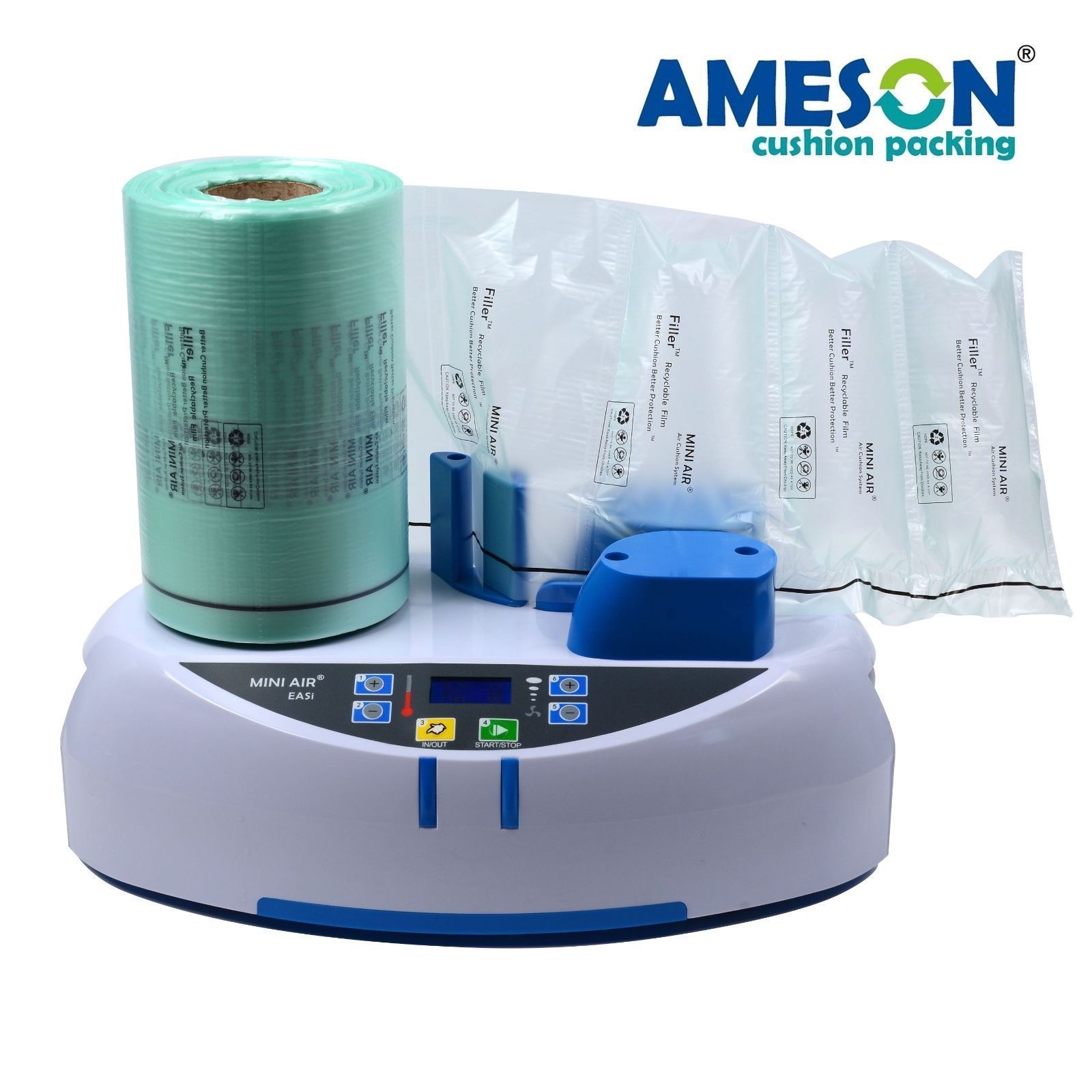 Mini Air Easi Air Cushion Wrap Machine Tabletop or Air Pillow Packaging Bag Roll