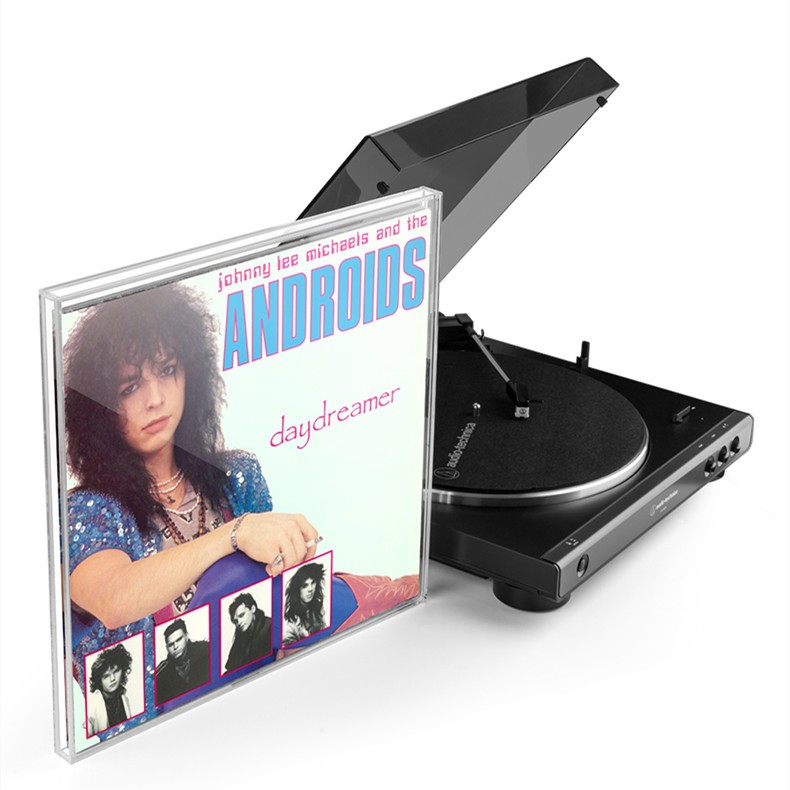 US- Acrylic Clear Vinyl Record CD Display Case Dust Protective Cover Collection