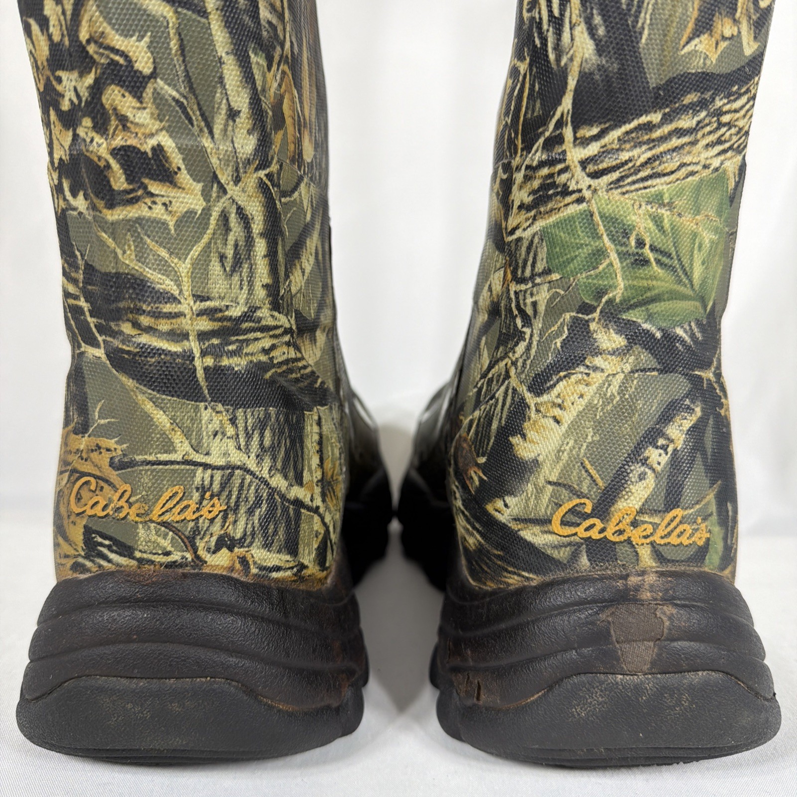 Cabela's Rubber Hunting Snake Proof Muck Boots Camo Mens 7 M Waterproof 83-0774