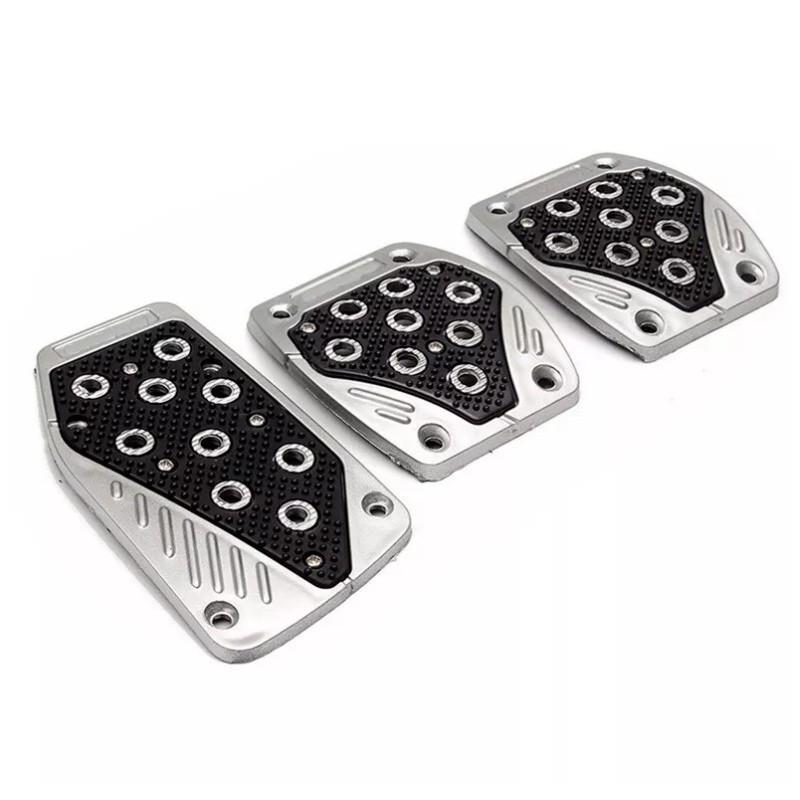 3PCS Non-slip Car Pedal Pads Aluminum Auto Manual Transmission Brake Pad Cover