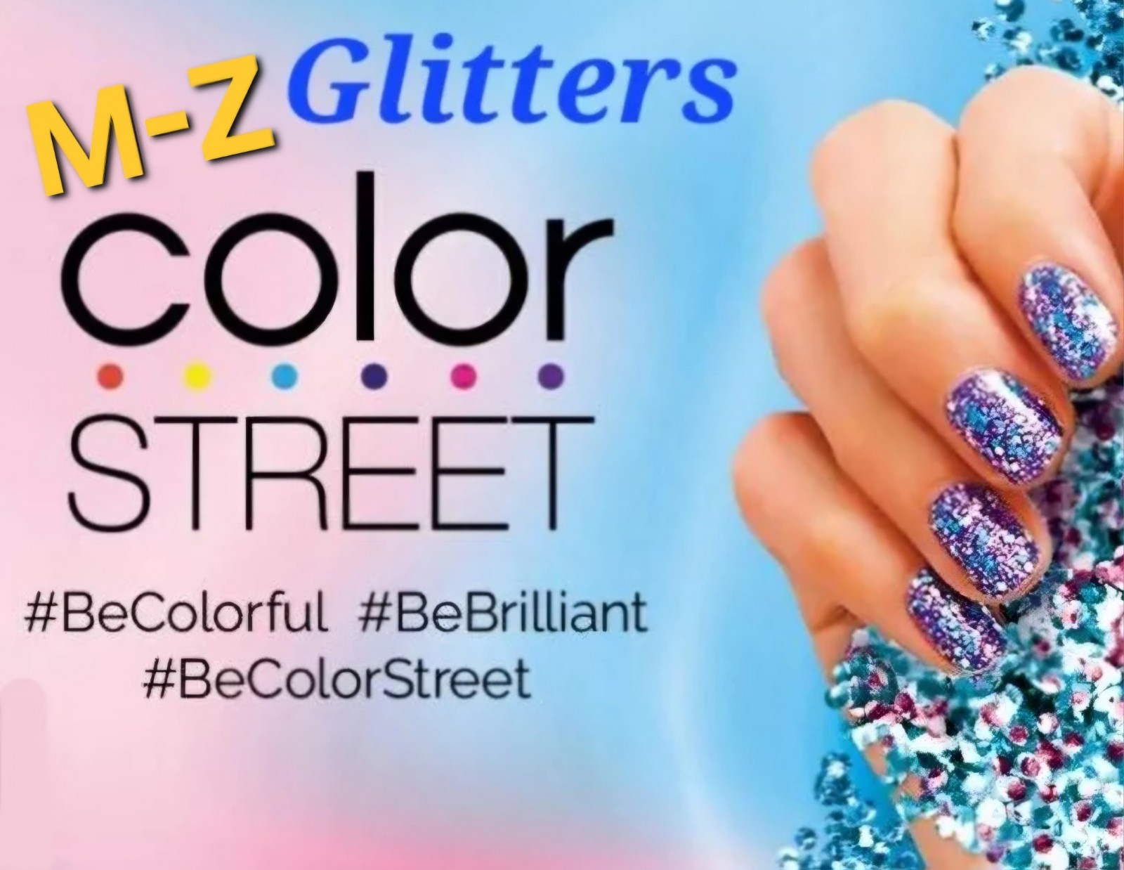 Color Street Nail Strips ~ M-Z ~ GLITTER, GLITTERS, SHIMMERS ~ various styles