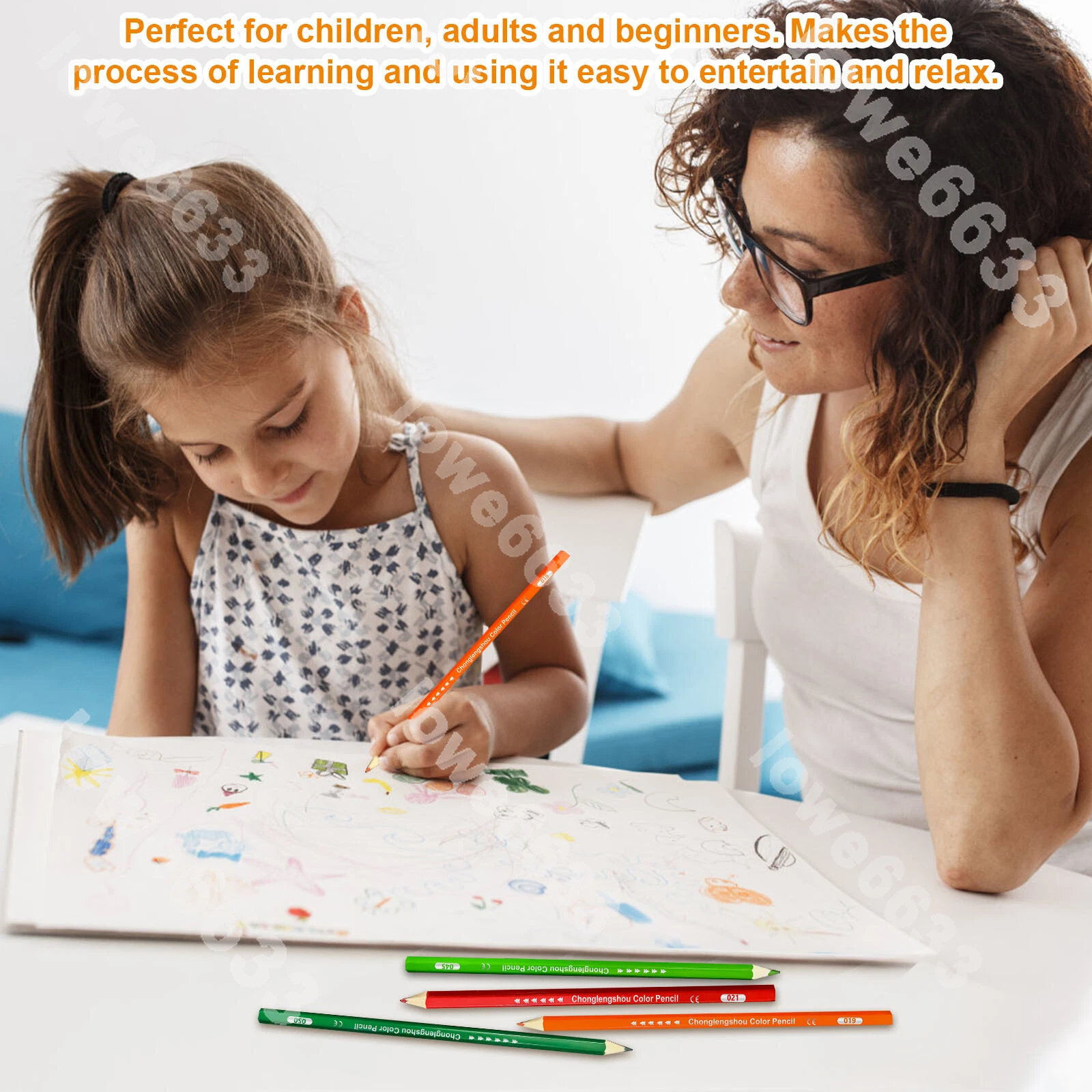 120 Color Premium Art Drawing Pencils for Adults Coloring Books Soft Core NEW