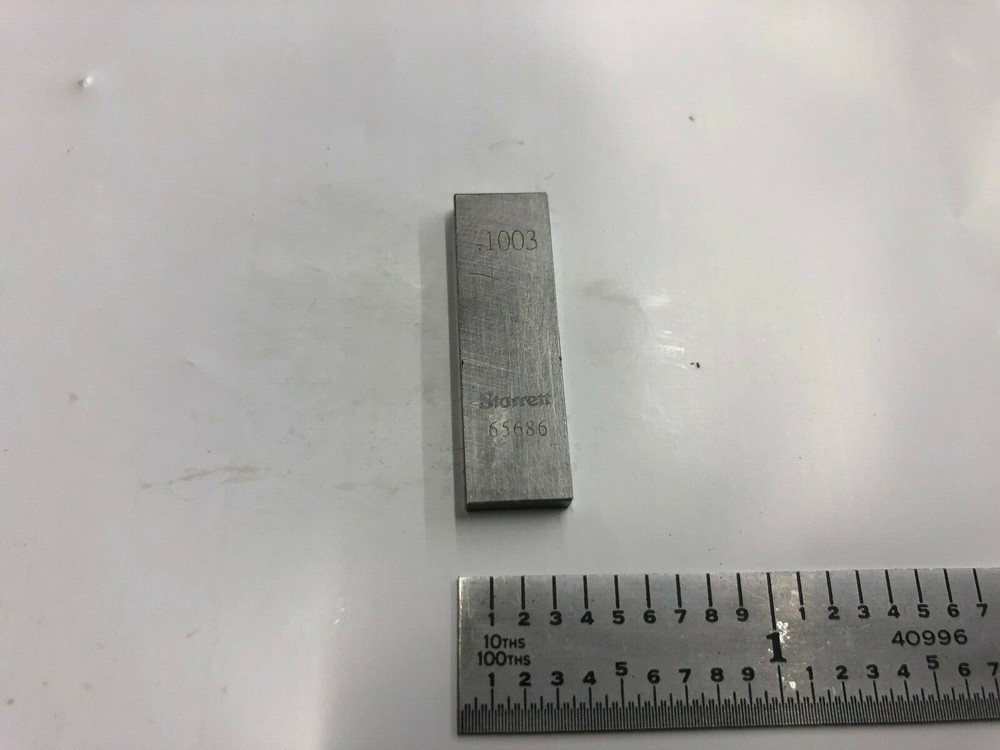 .1003 Starrett Rectangular Steel Gage Gauge Block.